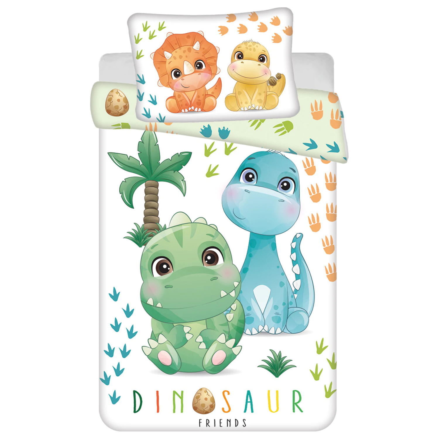 Dinosaur Friends Dziecięca Poszewka na Kołdrę dla Maluchów zdjęcie produktu