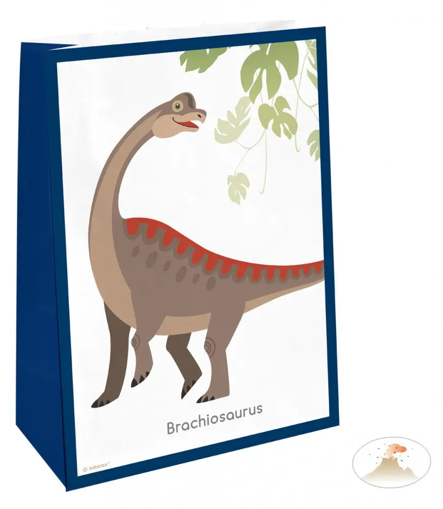Dinosaur Paper Bags - Zestaw 4 sztuk zdjęcie produktu