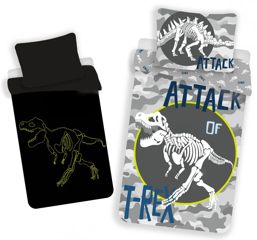 Dinozaury Świecące w Ciemności Poszewka na Kołdrę 140x200cm, 70x90 cm zdjęcie produktu