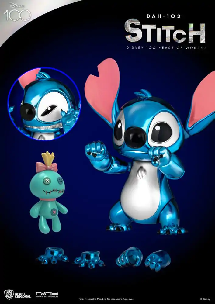 Disney 100 Years of Wonder Dynamic 8ction Heroes Figurka Akcji 1/9 Stitch (Lilo & Stitch) 16 cm zdjęcie produktu