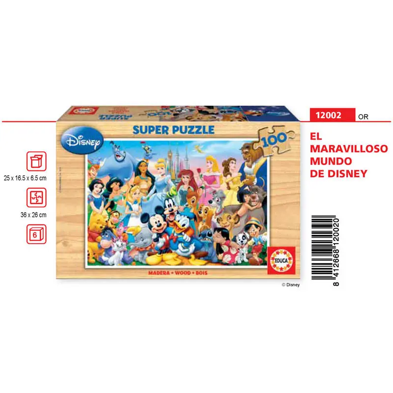 Disney The Wonderful World of Disney puzzle 100 elementów zdjęcie produktu