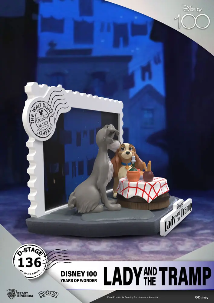 Disney 100th Anniversary D-Stage PVC Diorama Zakochany Kundel 12 cm zdjęcie produktu