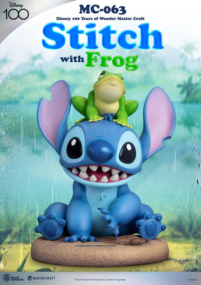 Disney 100th Master Craft Statue Stitch ze Żabą 34 cm zdjęcie produktu