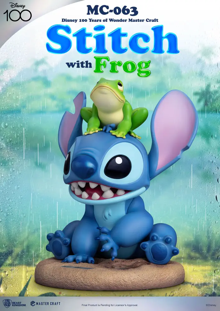 Disney 100th Master Craft Statue Stitch ze Żabą 34 cm zdjęcie produktu
