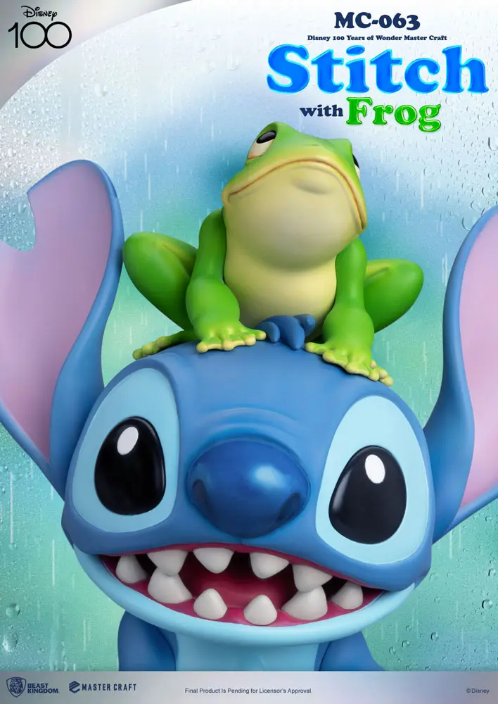 Disney 100th Master Craft Statue Stitch ze Żabą 34 cm zdjęcie produktu