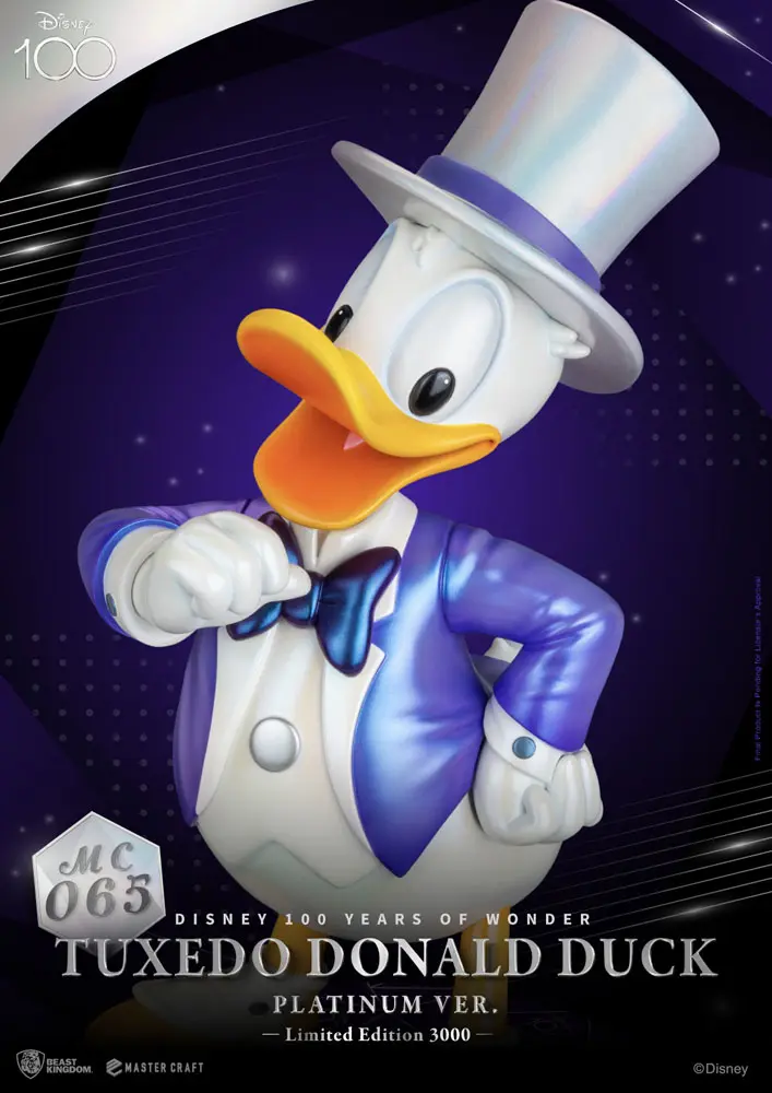 Disney 100th Master Craft Statua Tuxedo Kaczor Donald (Platinum Ver.) zdjęcie produktu