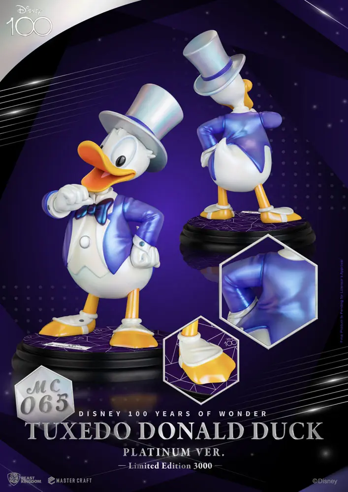 Disney 100th Master Craft Statua Tuxedo Kaczor Donald (Platinum Ver.) zdjęcie produktu