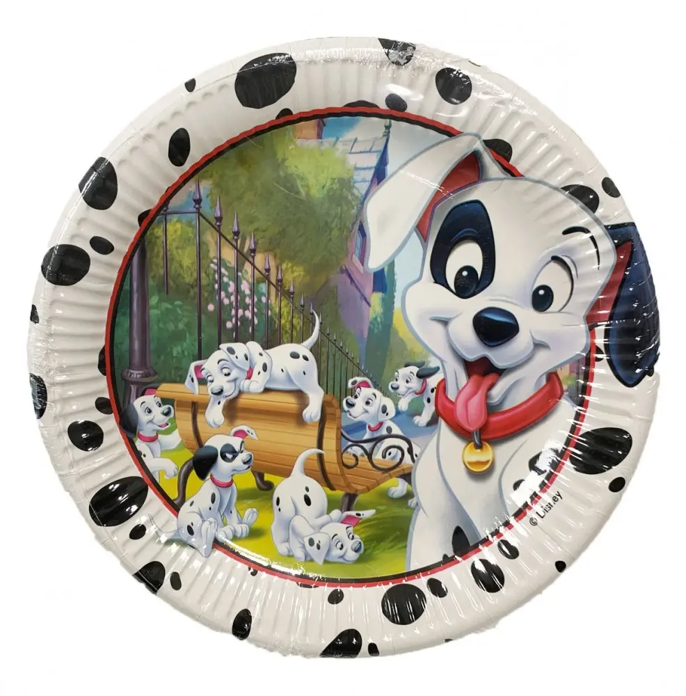 Disney 101 Dalmatians, Puppy talerze papierowe 8 sztuk 23 cm zdjęcie produktu