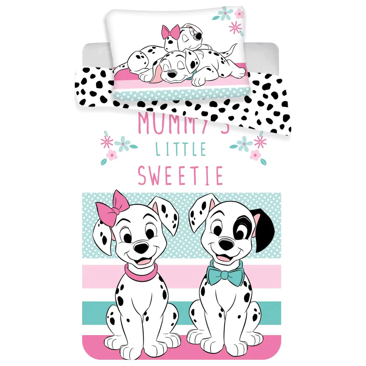 Zestaw pościeli dziecięcej z poszwą na kołdrę Disney 101 Dalmatians Sweetie zdjęcie produktu