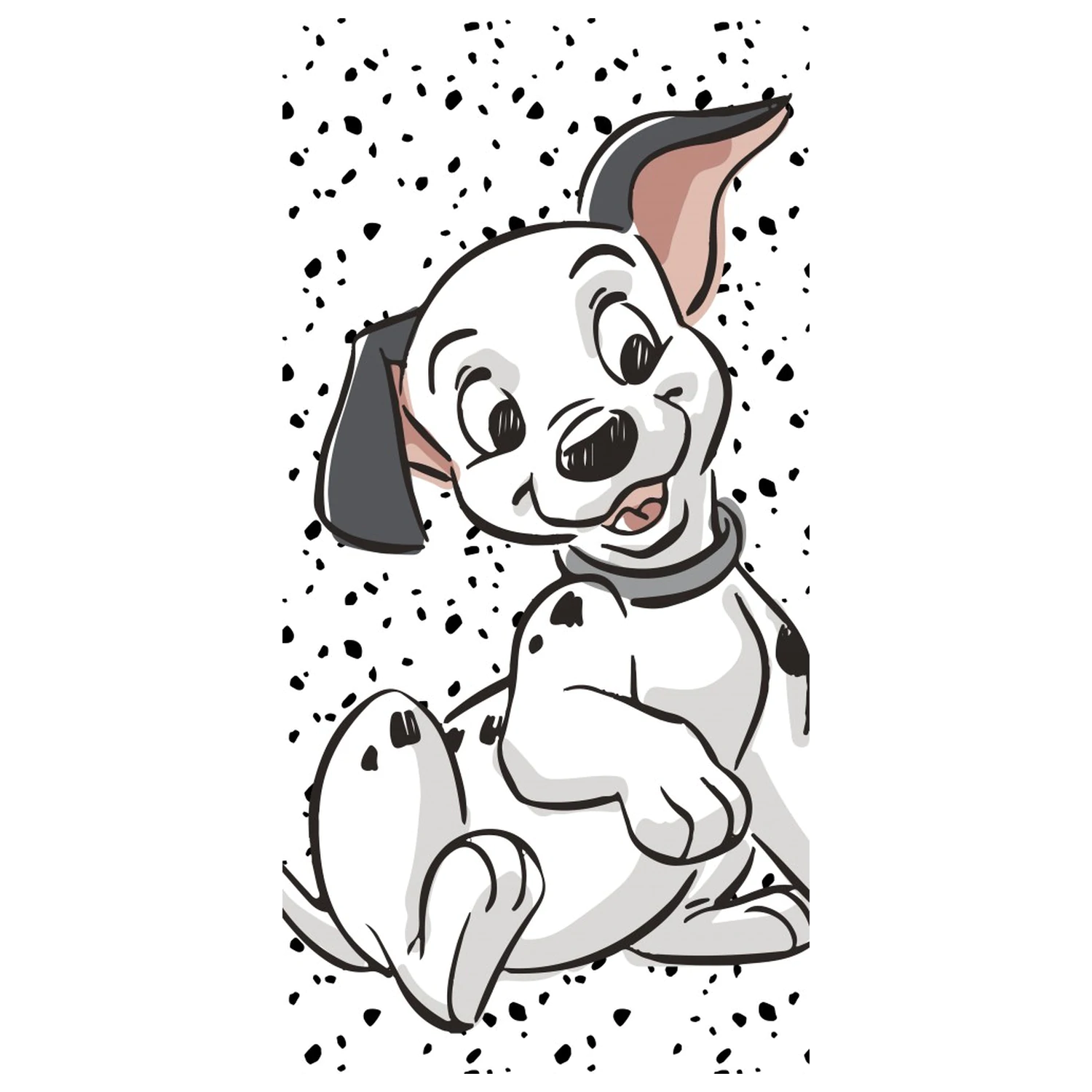 Disney 101 Dalmatians biały ręcznik 70x140cm zdjęcie produktu