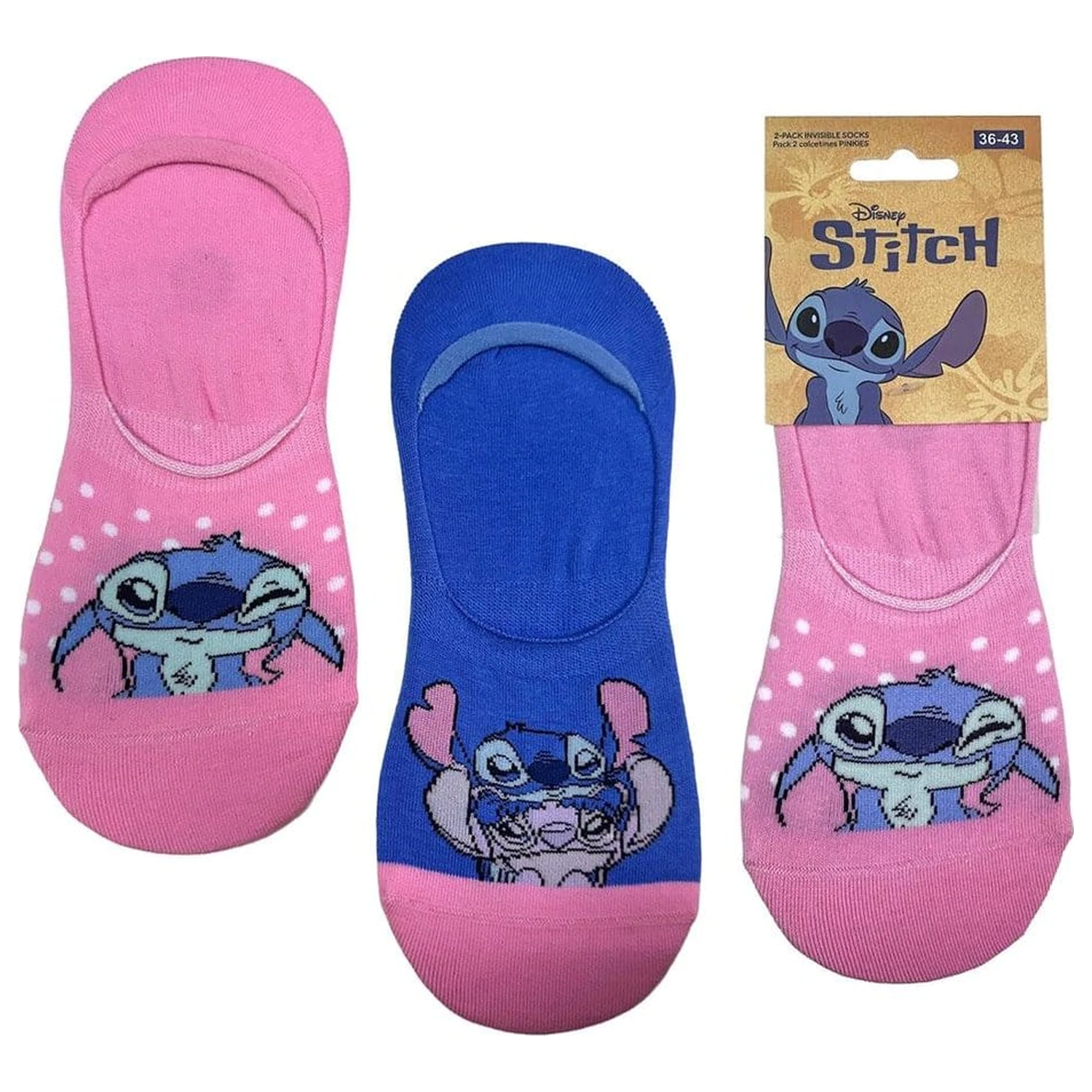 Disney Skarpetki 2-pak Stitch Pinkies 36-43 zdjęcie produktu