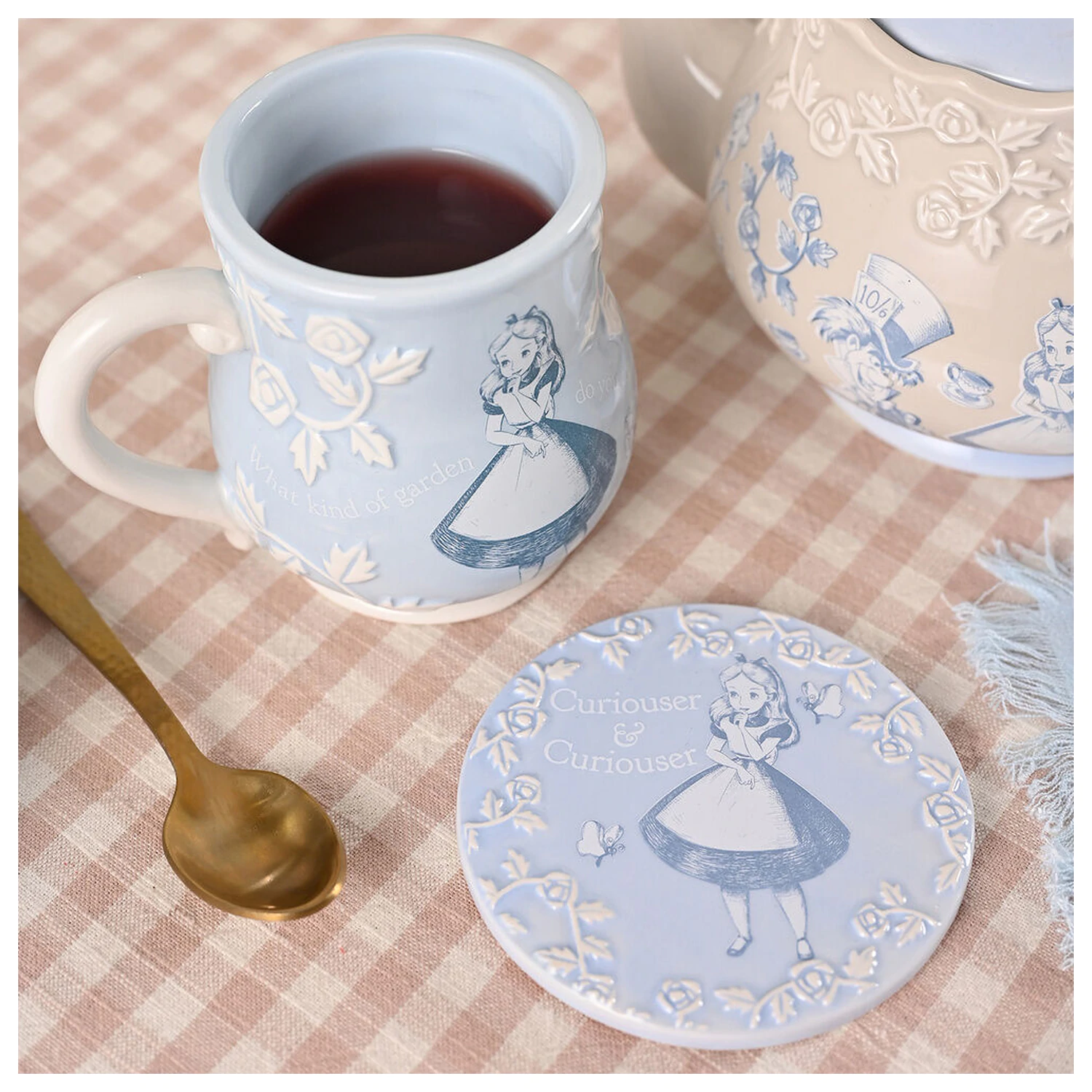 Disney Alice in Wonderland zestaw 4 podkładek pod kubek zdjęcie produktu