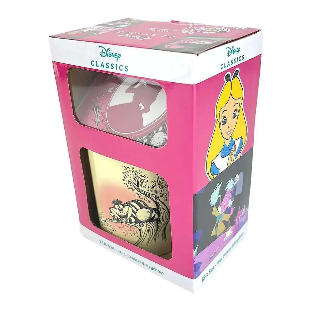 Disney Kubek, Podkładka i Brelok Zestaw Alicja w Krainie Czarów Vintage zdjęcie produktu