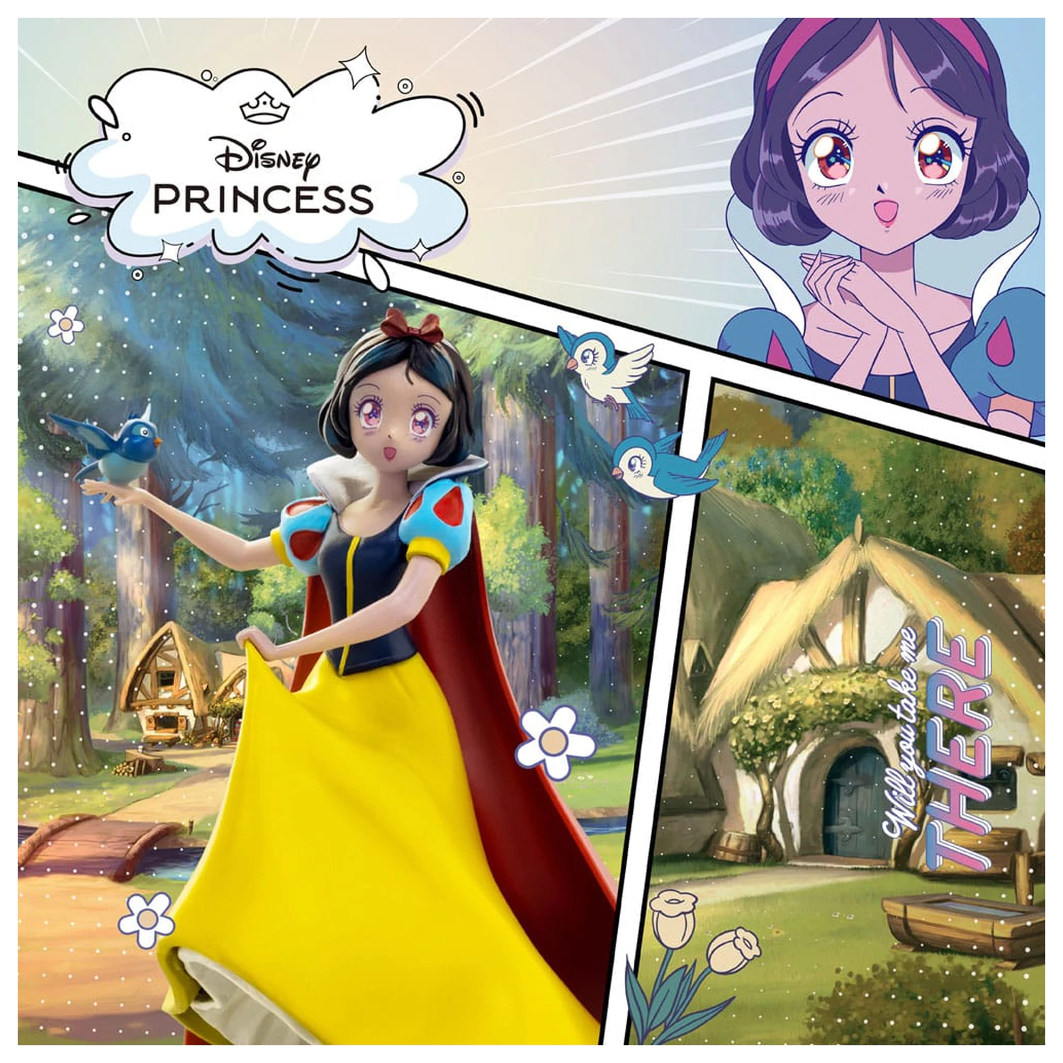 Disney Anime Princess Scale Statua Królewny Śnieżki 17 cm zdjęcie produktu