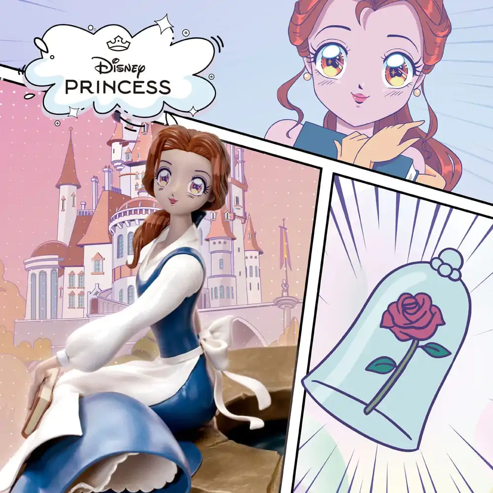 Disney Anime Princess Scale Statue Belle 15 cm zdjęcie produktu