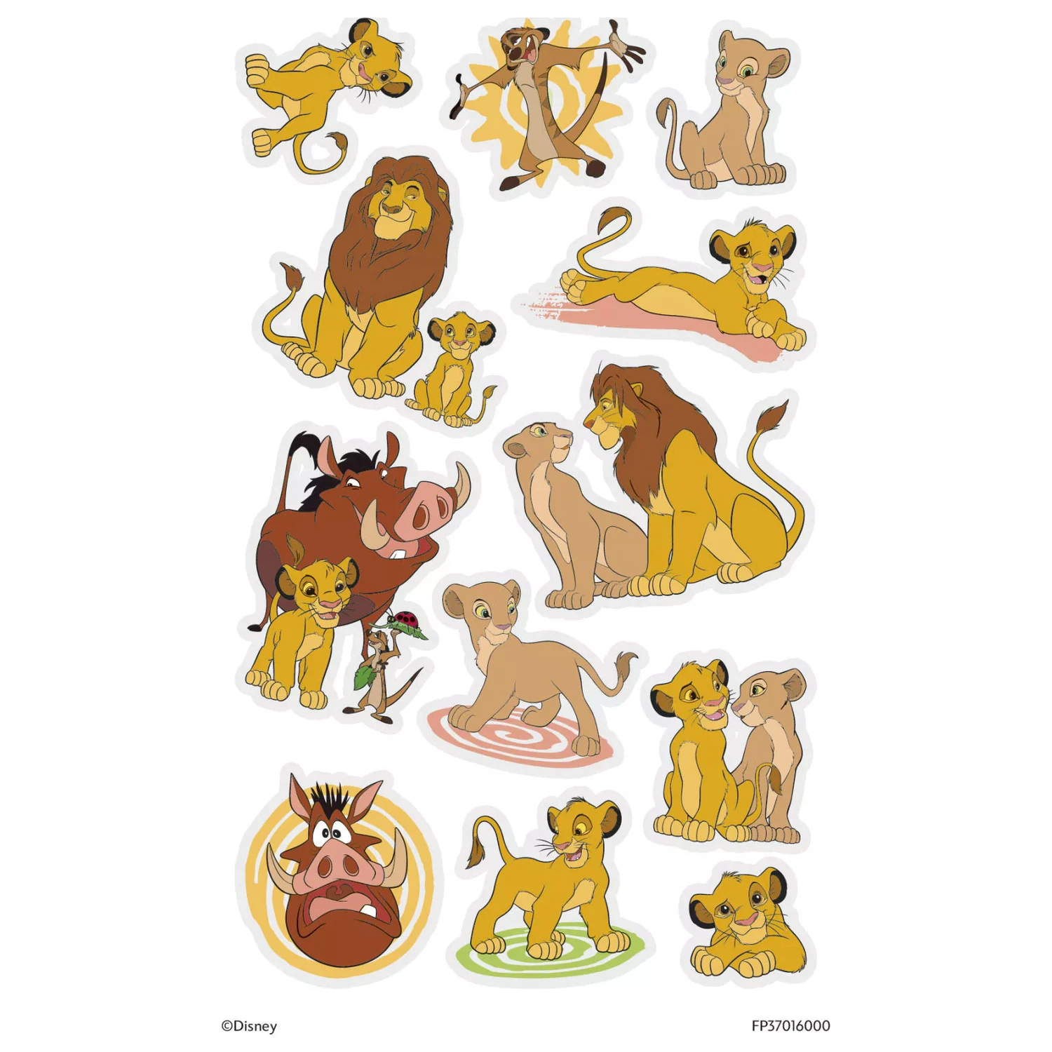 Disney The Lion King zestaw 12 zabawnych tatuaży zdjęcie produktu