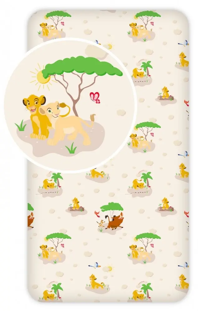 Disney The Lion King prześcieradło z gumką 90x200 cm zdjęcie produktu