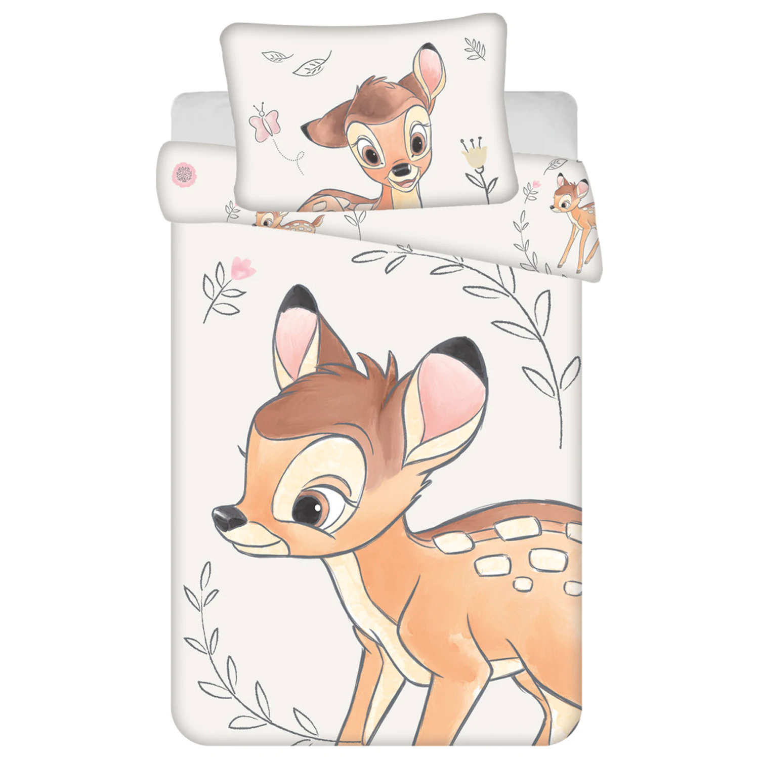 Disney Bambi Beige dziecięca, przedszkolna poszwa na kołdrę zdjęcie produktu