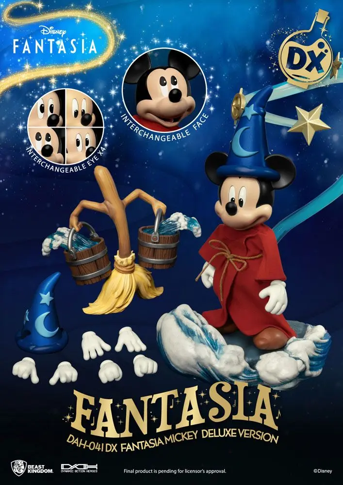 Disney Classic Dynamic 8ction Heroes Figurka Akcji 1/9 Mickey Fantasia Deluxe Version 21 cm zdjęcie produktu