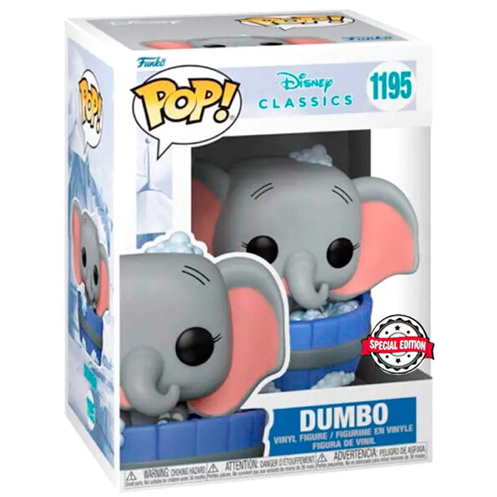 Disney Classics POP! Figurka Vinyl Dumbo w wannie Exclusive 9 cm zdjęcie produktu