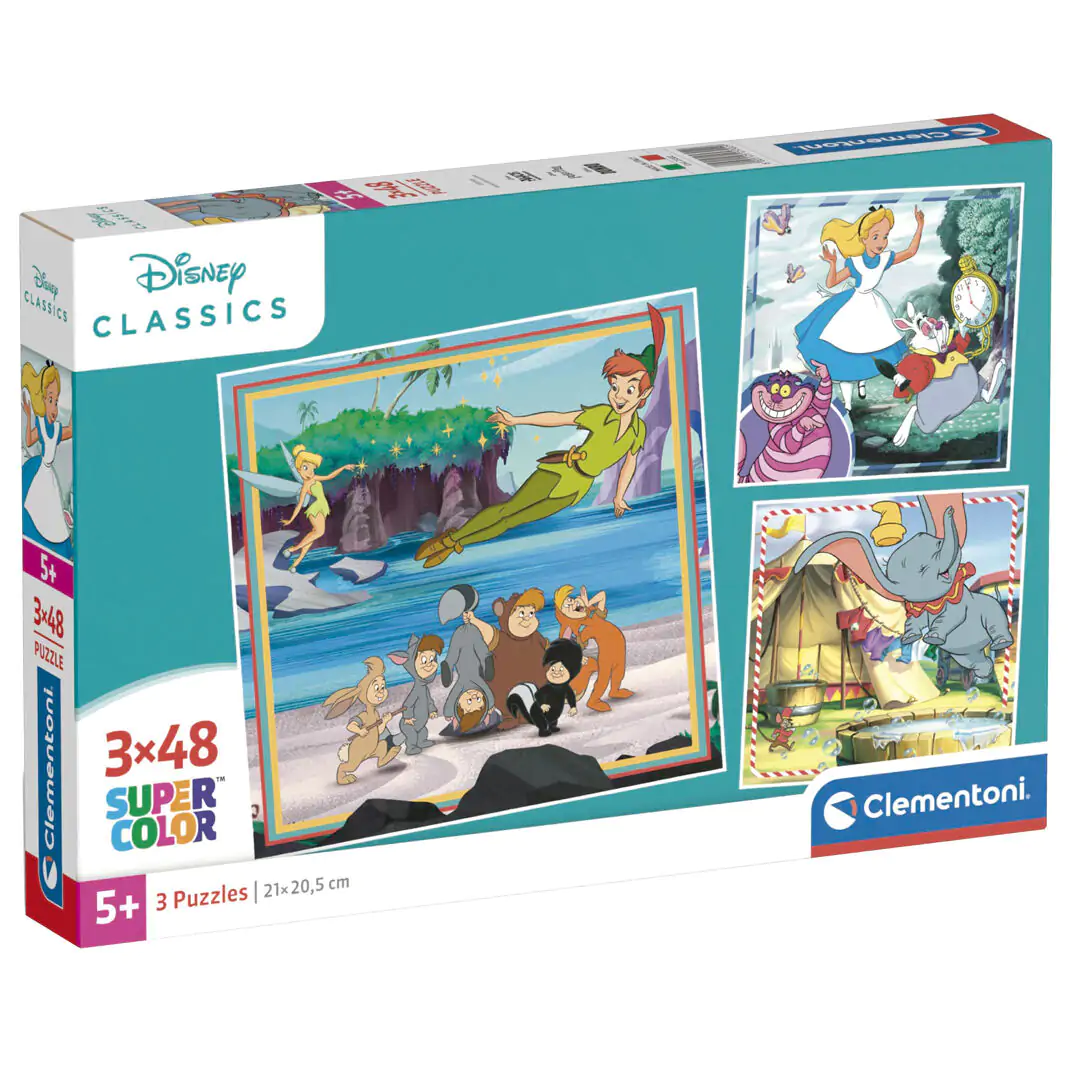 Puzzle Disney Classics 3x48 elementów zdjęcie produktu