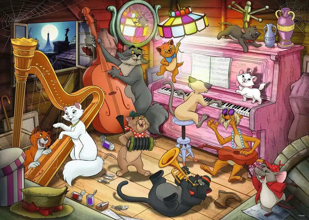 Disney Kolekcja Kolekcjonerska Puzzle Aristocats (1000 elementów) zdjęcie produktu