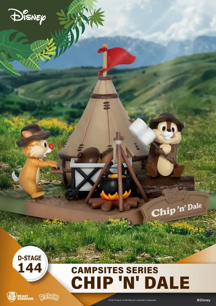 Disney D-Stage Campsite Series Diorama PVC Chip & Dale 10 cm zdjęcie produktu