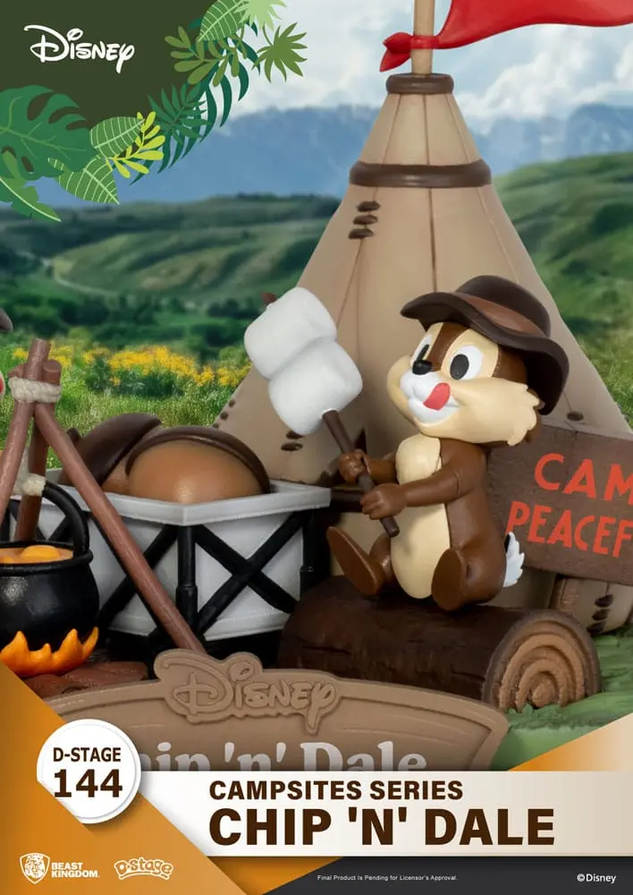 Disney D-Stage Campsite Series Diorama PVC Chip & Dale 10 cm zdjęcie produktu