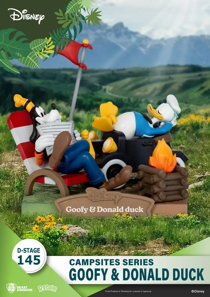 Disney D-Stage Campsite Series PVC Diorama Goofy i Kaczor Donald 10 cm zdjęcie produktu
