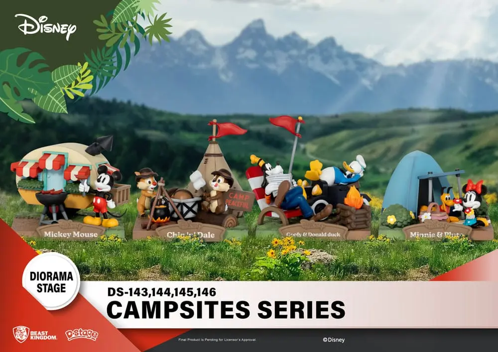 Disney D-Stage Campsite Series PVC Diorama Goofy i Kaczor Donald 10 cm zdjęcie produktu
