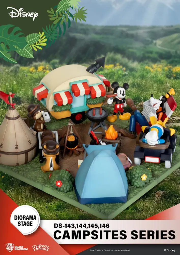 Disney D-Stage Campsite Series PVC Diorama Goofy i Kaczor Donald 10 cm zdjęcie produktu