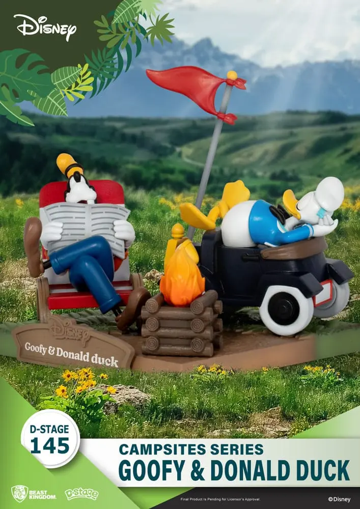 Disney D-Stage Campsite Series PVC Diorama Goofy i Kaczor Donald 10 cm zdjęcie produktu