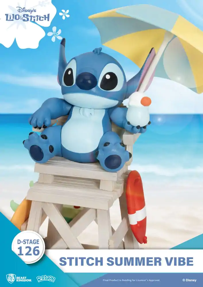 Disney D-Stage Diorama PVC Stitch Summer Vibe 16 cm zdjęcie produktu