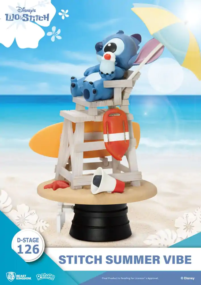 Disney D-Stage Diorama PVC Stitch Summer Vibe 16 cm zdjęcie produktu
