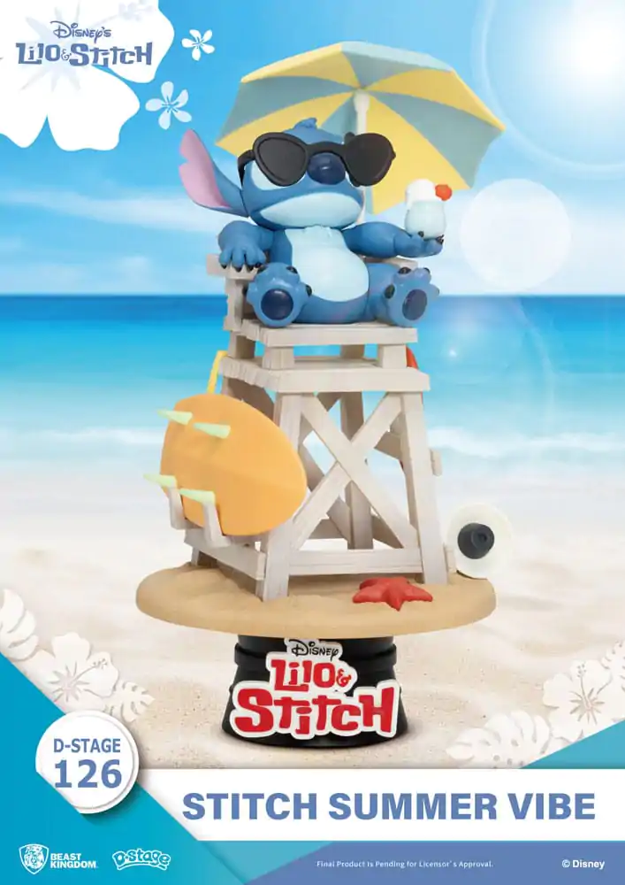 Disney D-Stage Diorama PVC Stitch Summer Vibe 16 cm zdjęcie produktu
