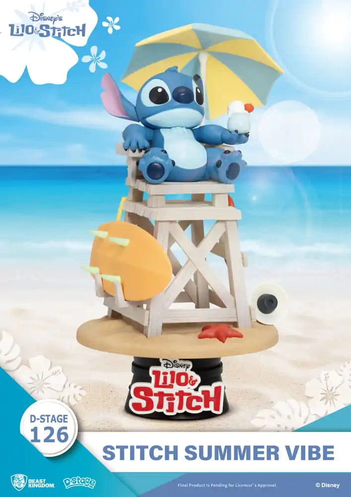 Disney D-Stage Diorama PVC Stitch Summer Vibe 16 cm zdjęcie produktu