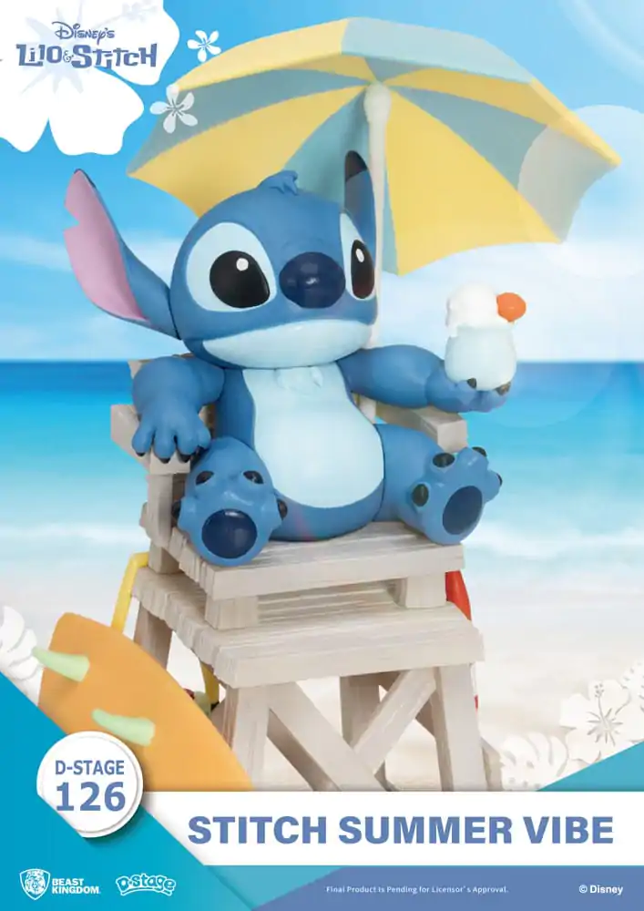 Disney D-Stage Diorama PVC Stitch Summer Vibe 16 cm zdjęcie produktu