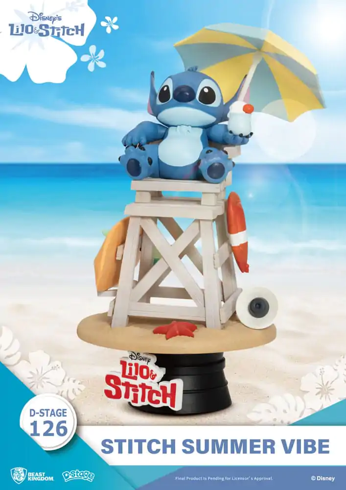 Disney D-Stage Diorama PVC Stitch Summer Vibe 16 cm zdjęcie produktu