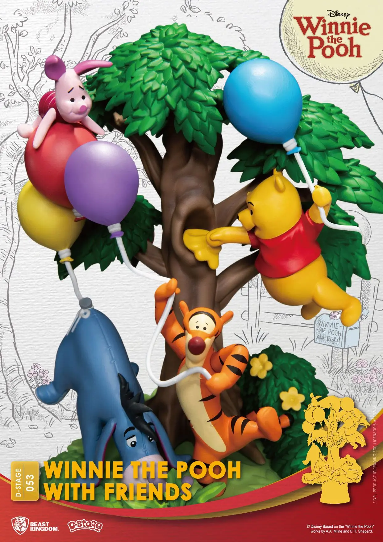 Disney D-Stage PVC Diorama Kubuś Puchatek i Przyjaciele 16 cm zdjęcie produktu