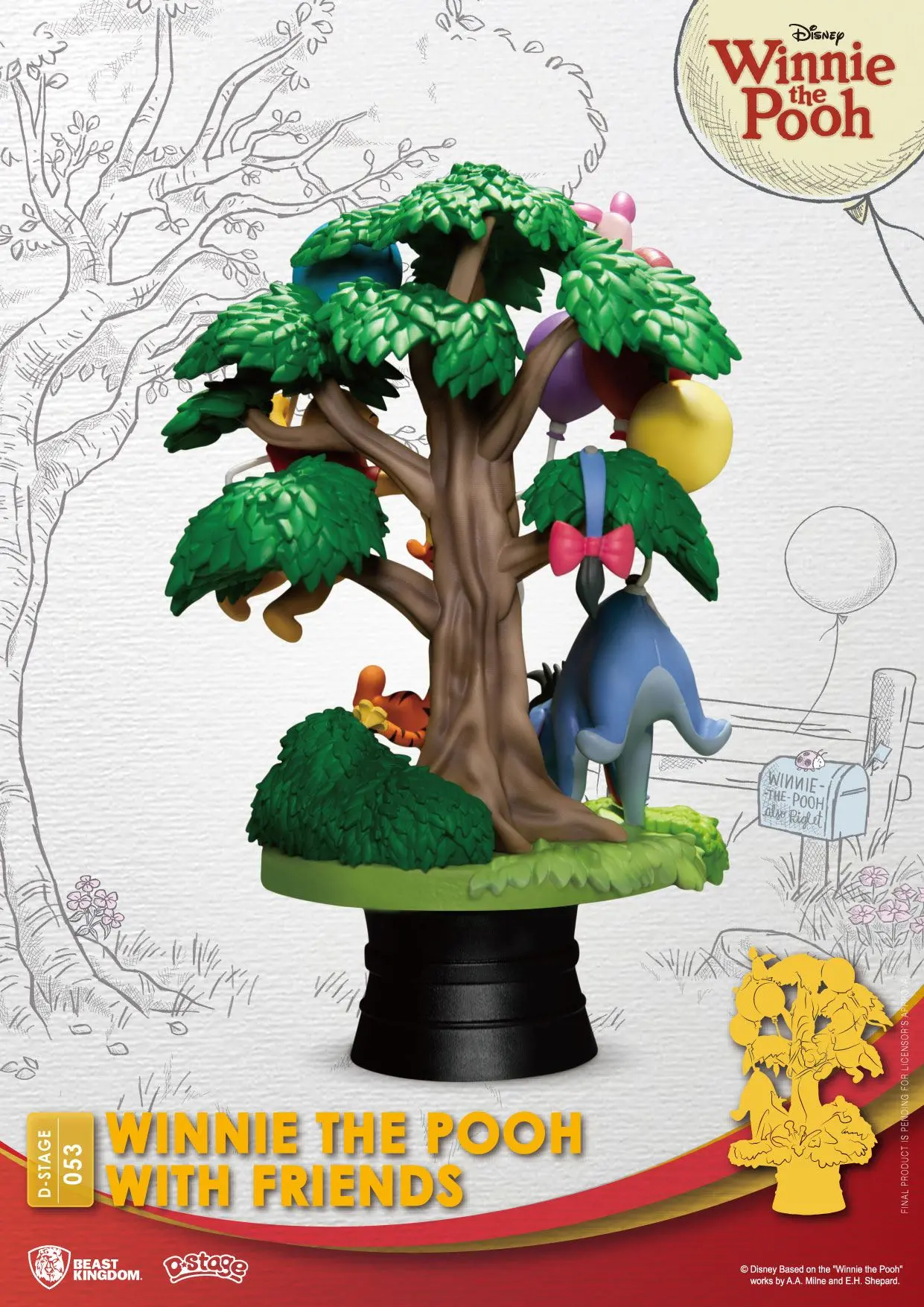 Disney D-Stage PVC Diorama Kubuś Puchatek i Przyjaciele 16 cm zdjęcie produktu