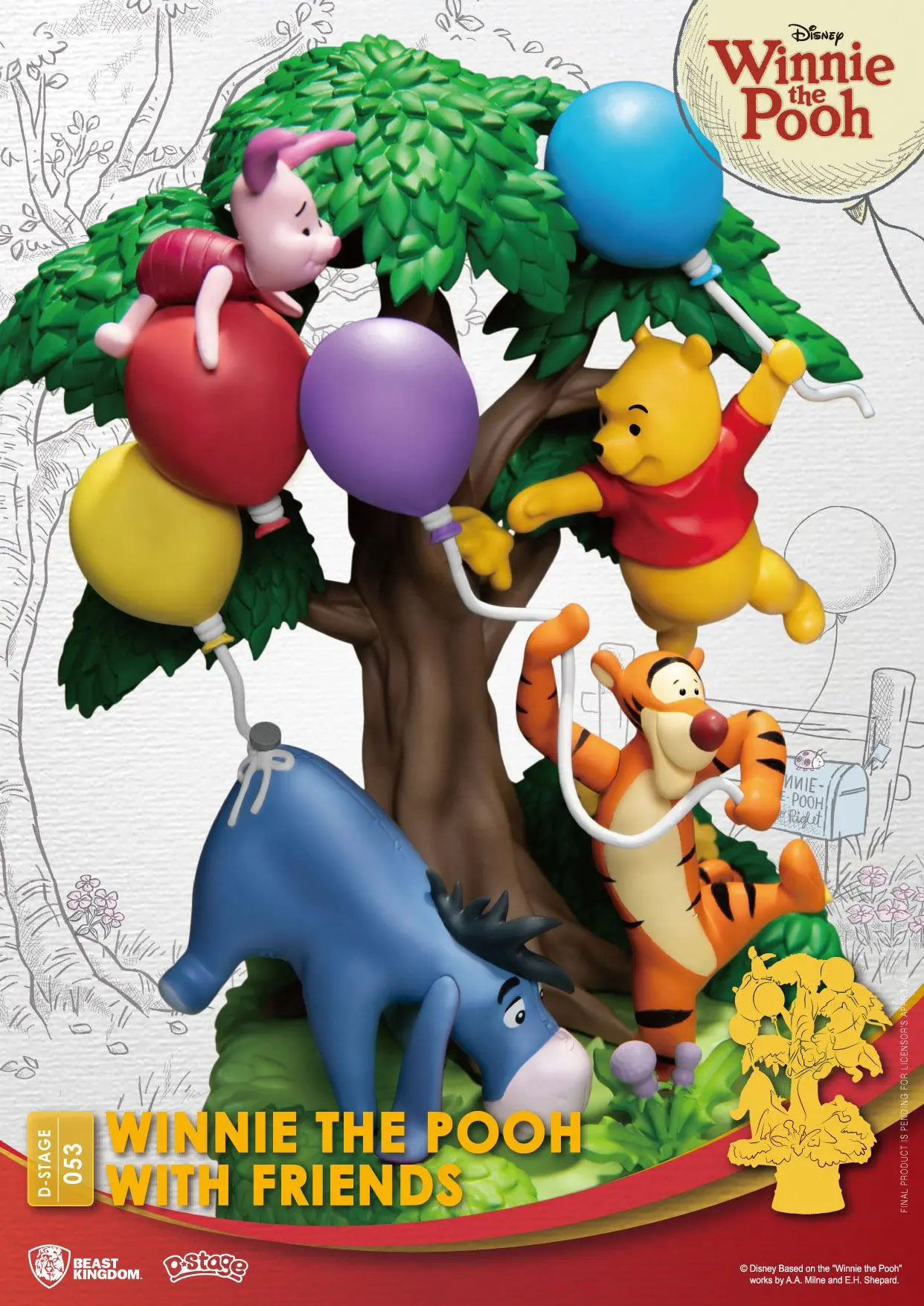 Disney D-Stage PVC Diorama Kubuś Puchatek i Przyjaciele 16 cm zdjęcie produktu