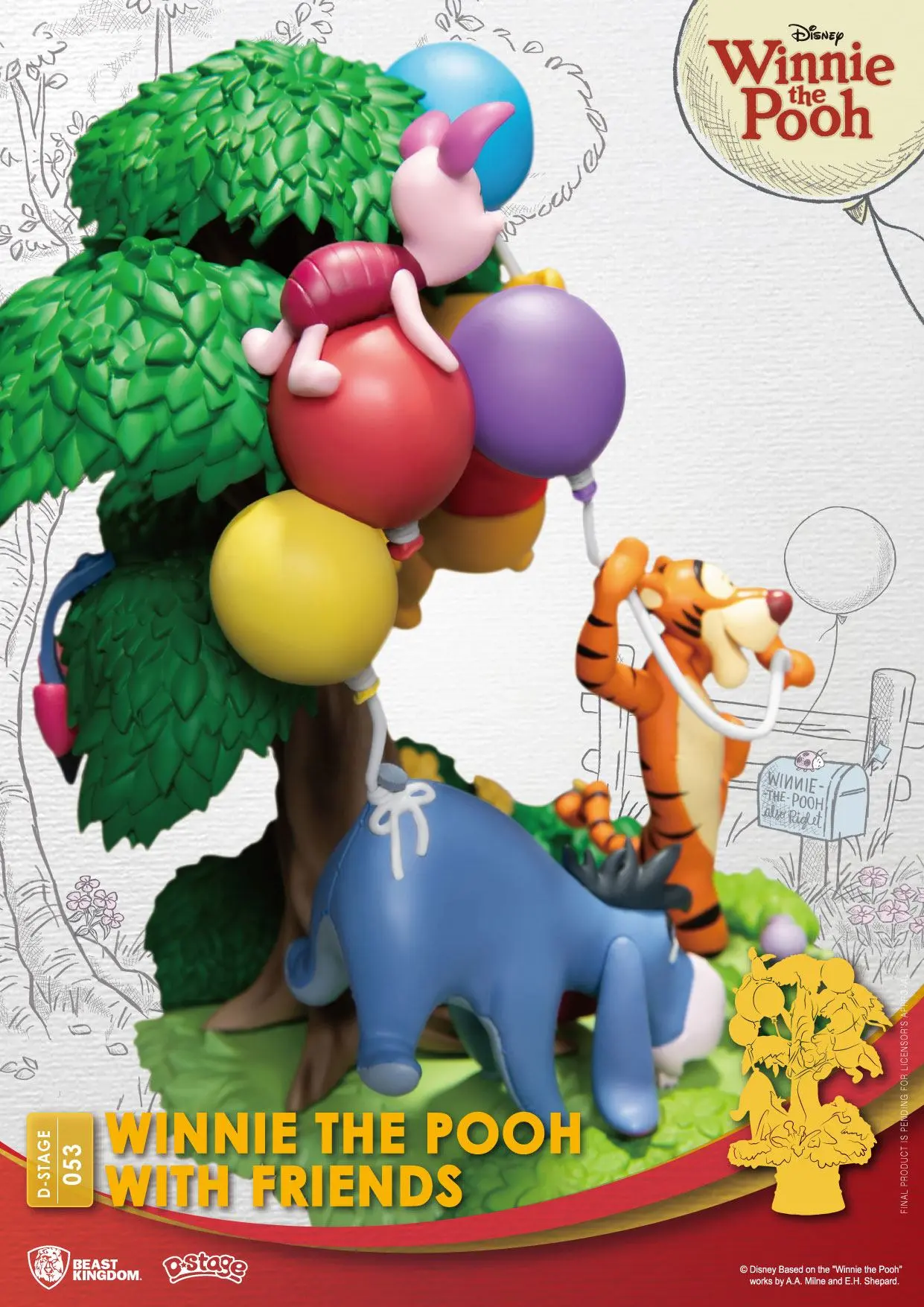 Disney D-Stage PVC Diorama Kubuś Puchatek i Przyjaciele 16 cm zdjęcie produktu