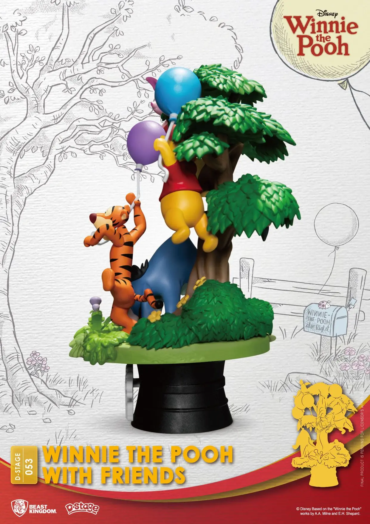 Disney D-Stage PVC Diorama Kubuś Puchatek i Przyjaciele 16 cm zdjęcie produktu