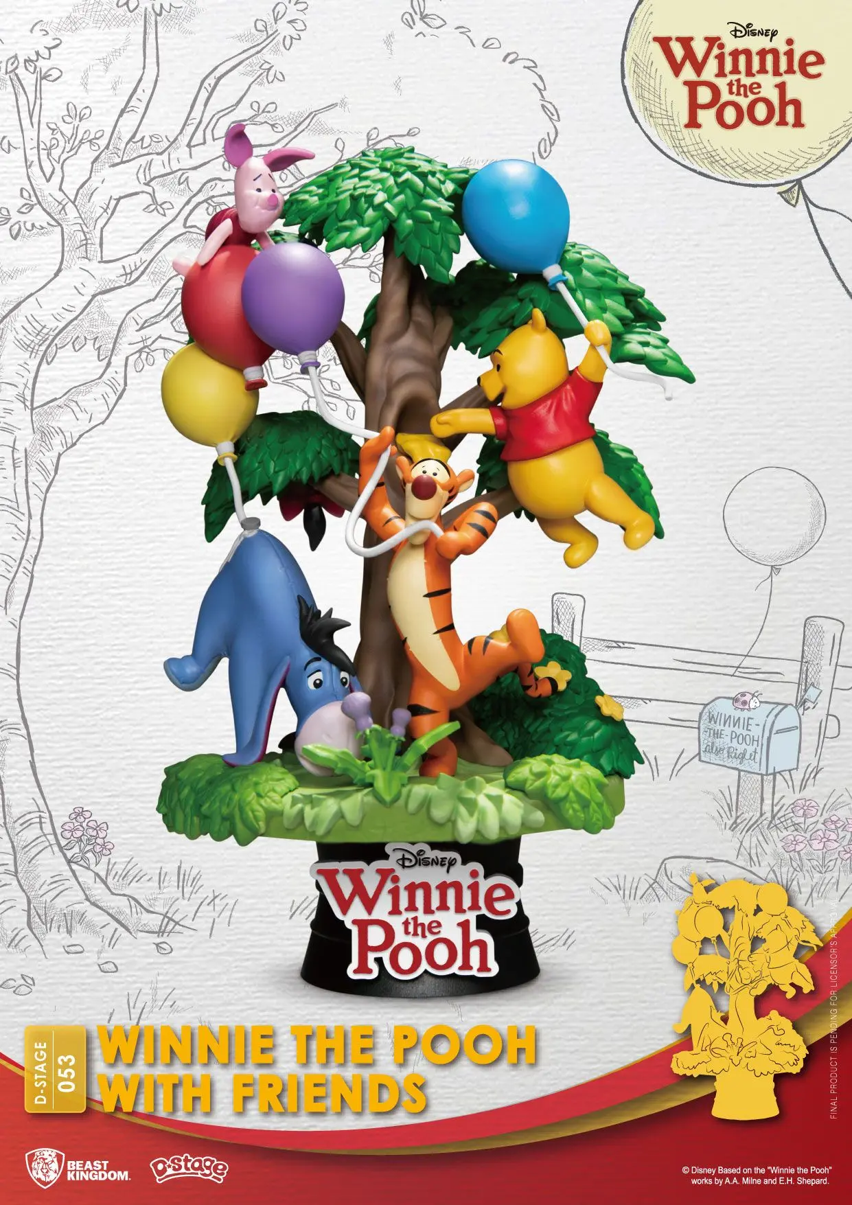 Disney D-Stage PVC Diorama Kubuś Puchatek i Przyjaciele 16 cm zdjęcie produktu