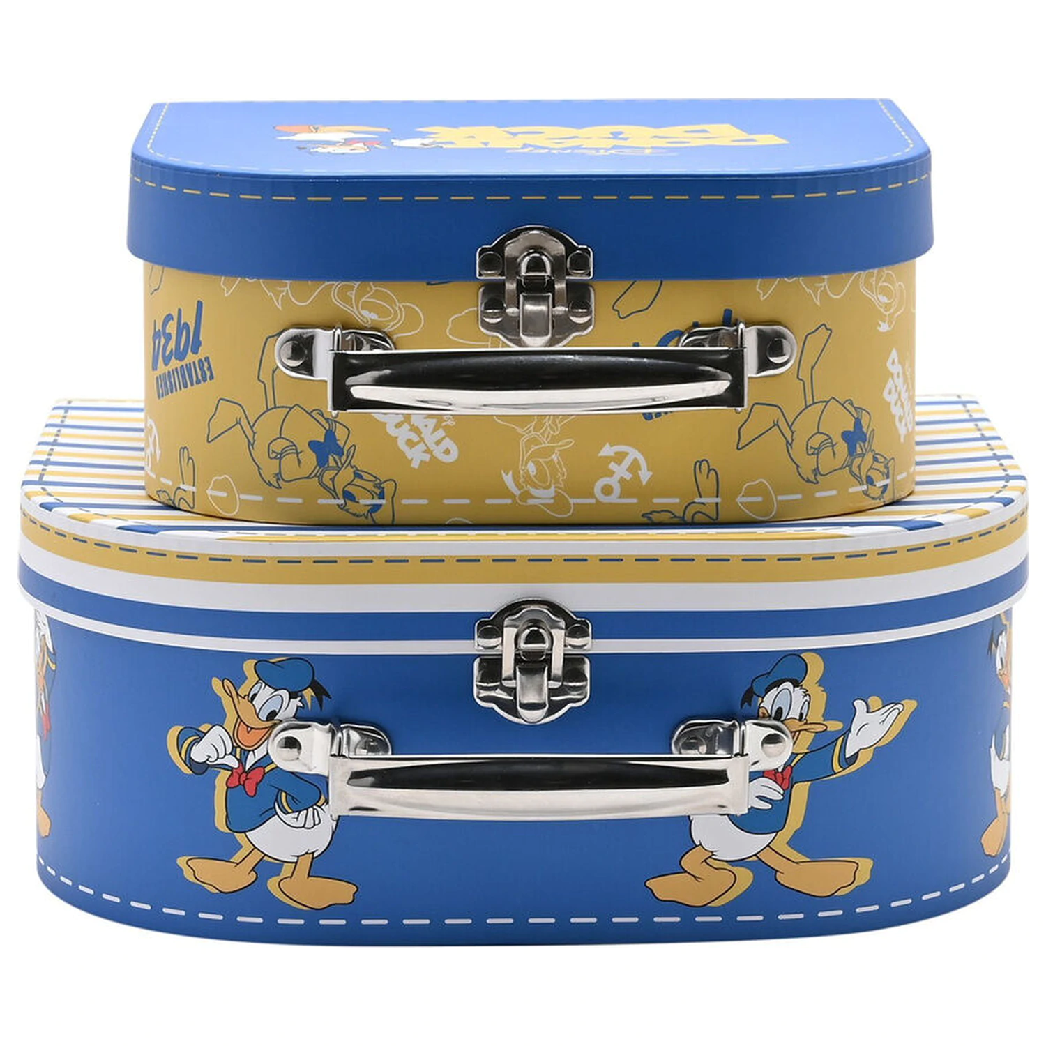 Disney Donald zestaw 2 pudełek do przechowywania w kształcie walizki zdjęcie produktu