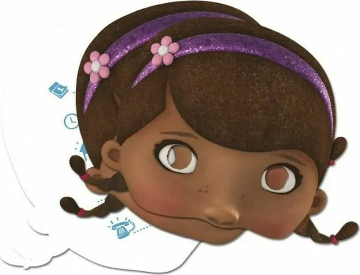 Disney Doc McStuffins 2 w 1 zaproszenie i maska 4-pak zdjęcie produktu