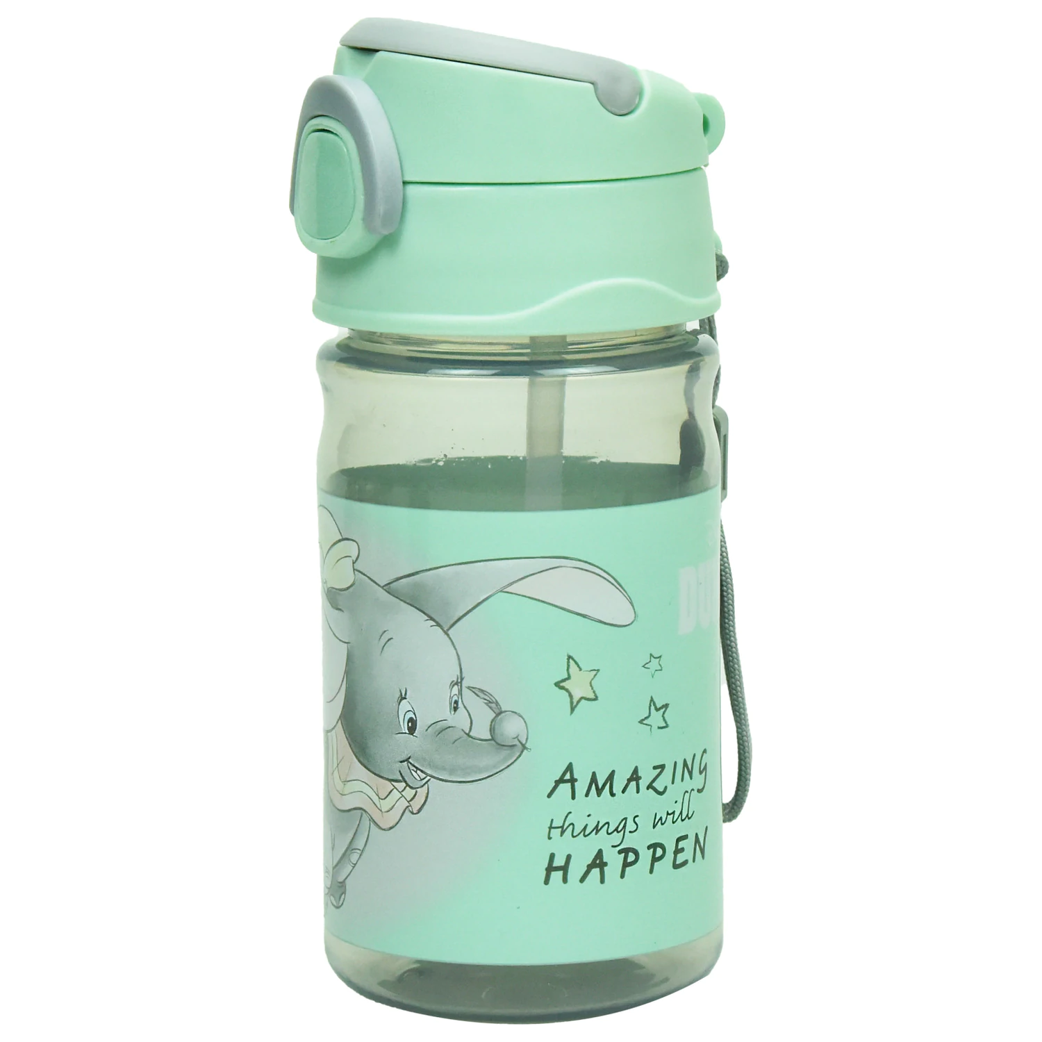 Disney Dumbo Amazing plastikowa butelka ze słomką z wieszakiem 350 ml zdjęcie produktu