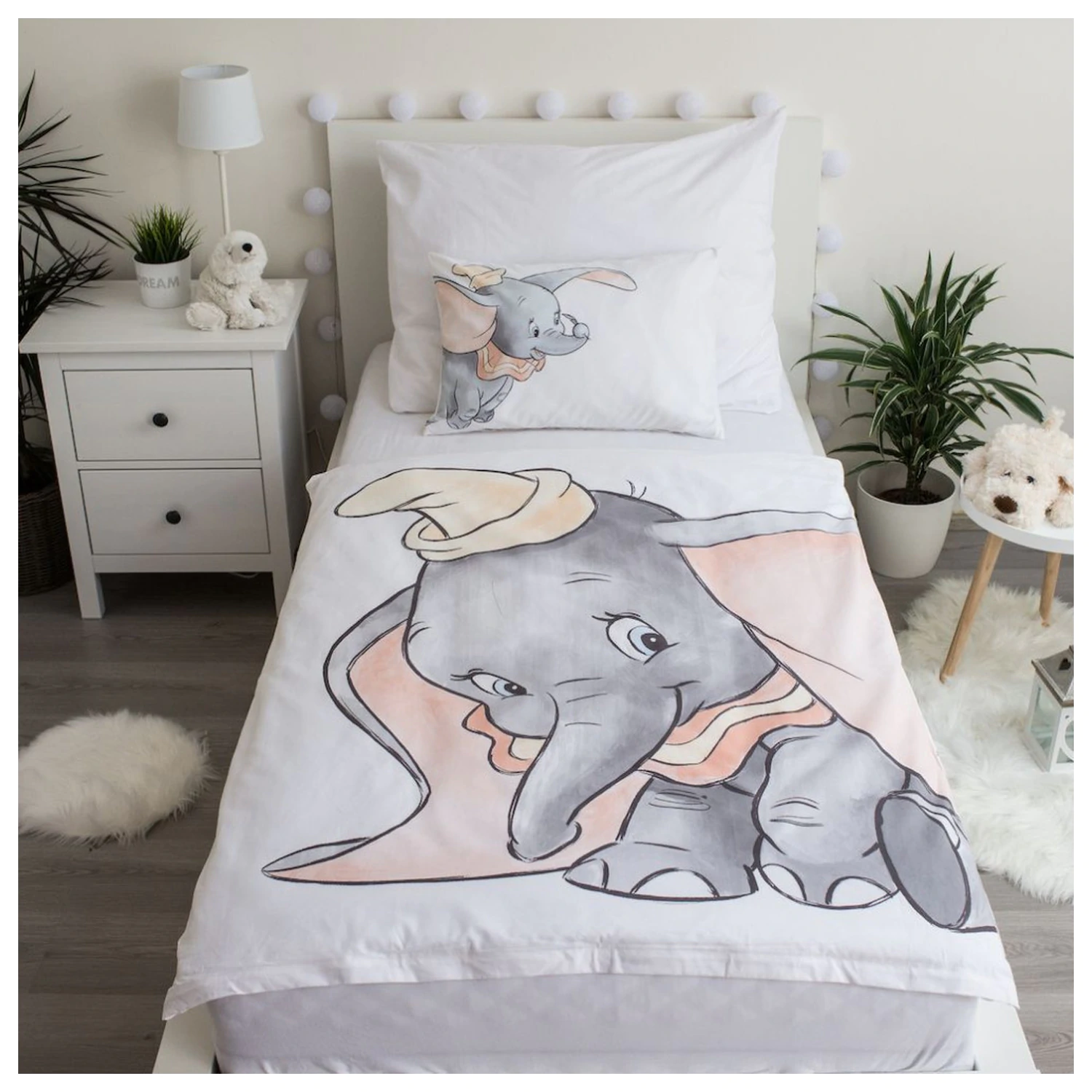 Disney Dumbo Grey poszewka na kołdrę dla małego dziecka i przedszkolaka zdjęcie produktu