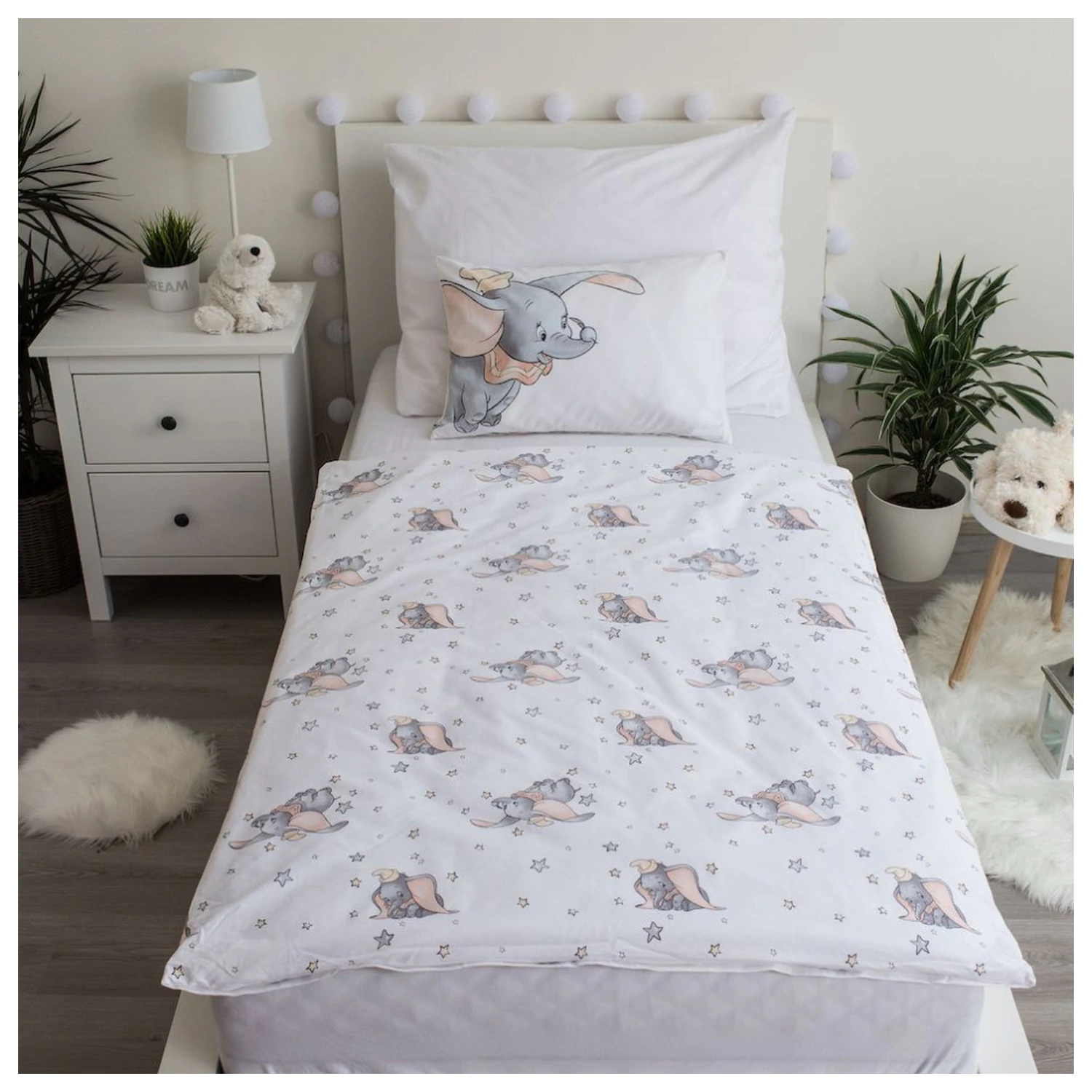 Disney Dumbo Grey poszewka na kołdrę dla małego dziecka i przedszkolaka zdjęcie produktu