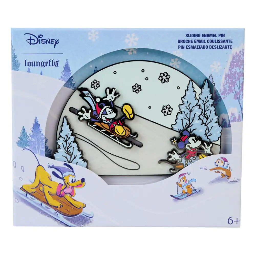 Disney by Loungefly Przypinki Emaliowane Myszka Miki i przyjaciele Zimowa Kraina Czarów Limited Edition 8 cm zdjęcie produktu